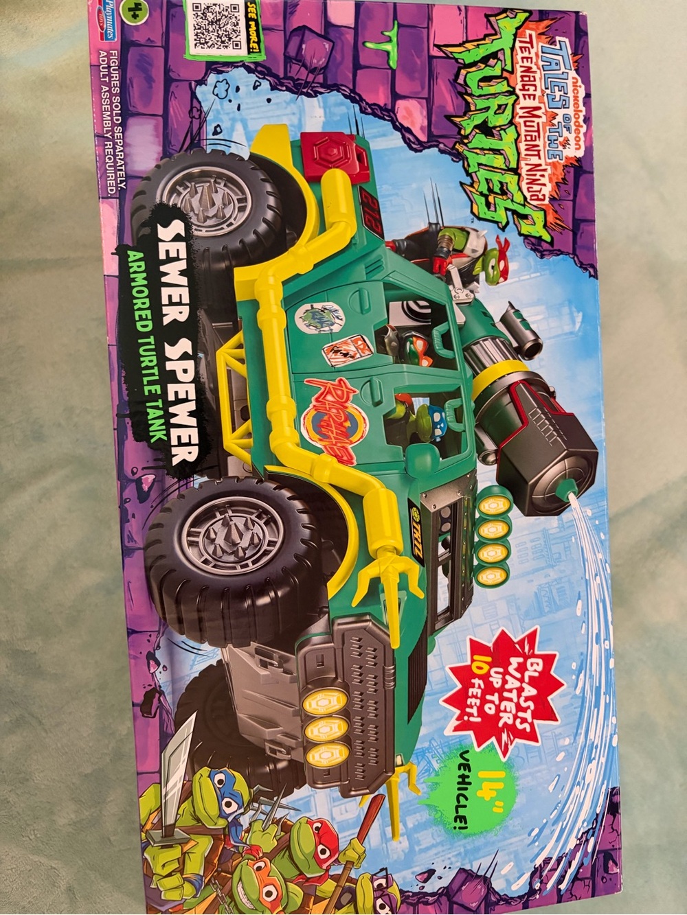 Teenage Mutant Ninja Turtles Sewer Spewer Armored Turtle Tank - Green